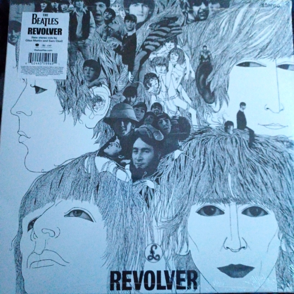 The Beatles "Revolver" stereo remaster vinyl record.